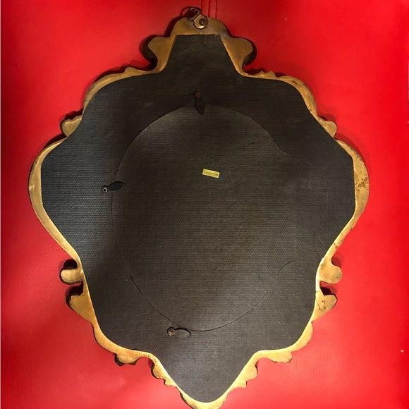 VINTAGE Oval Baroque Rococo Gold Gilt Wall Mirror 14.5 X 12 Petite. - Picture 2 of 9